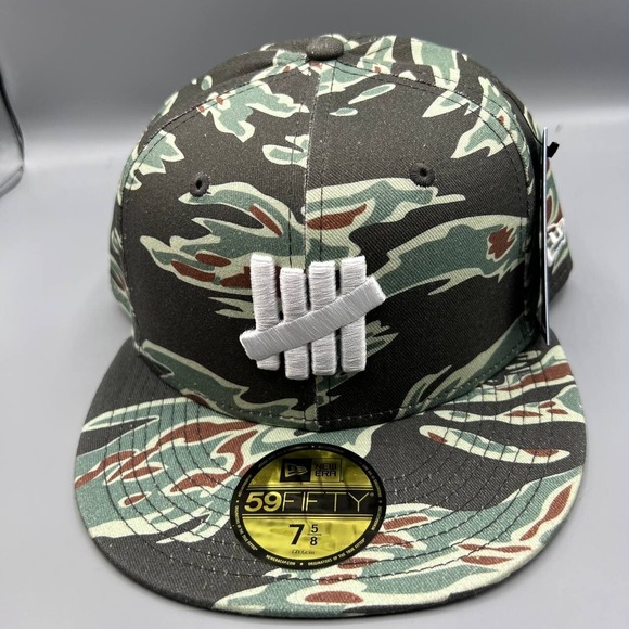Undefeated Hat Men 7 5/8 Camo 59Fifty New Era Fitted Cap New
